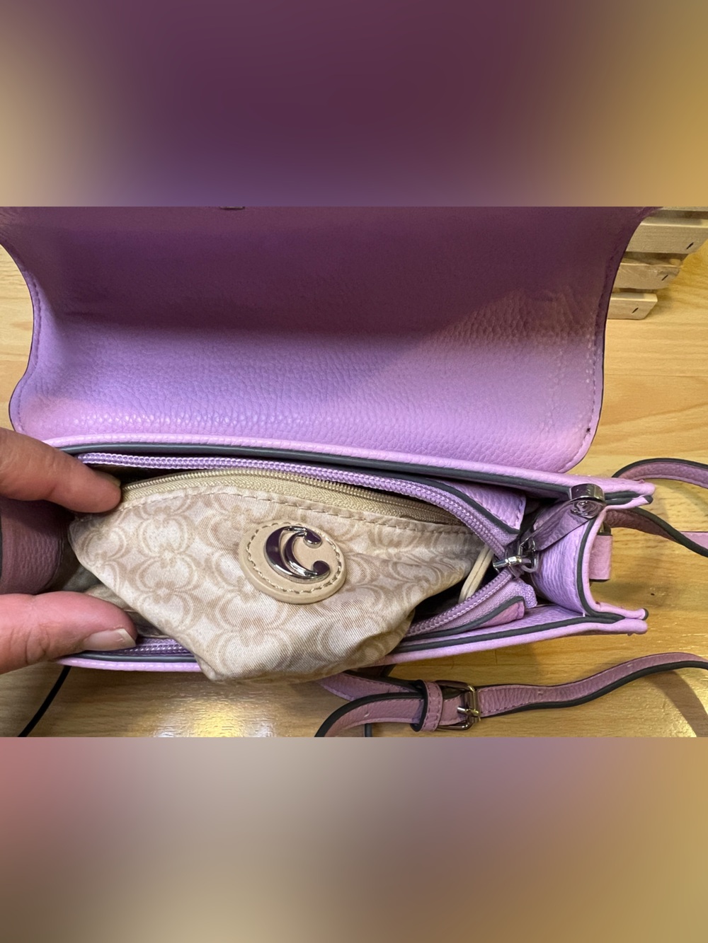 Charming Charlie Purple Crossbody - Picture 10 of 12